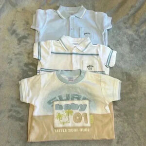 Next - LIKE NEW - Set of 3 short sleeve rompers. Size 6-9 months
